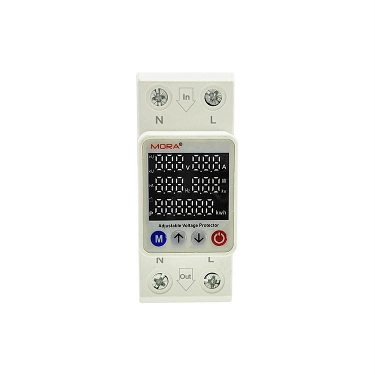 2P Smart Voltage Protector Type M Vijf digitale displays