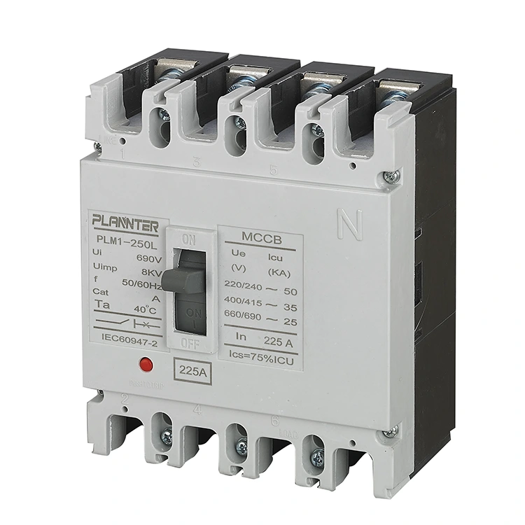 AC 4-polige stroomonderbreker met gegoten behuizing 225A