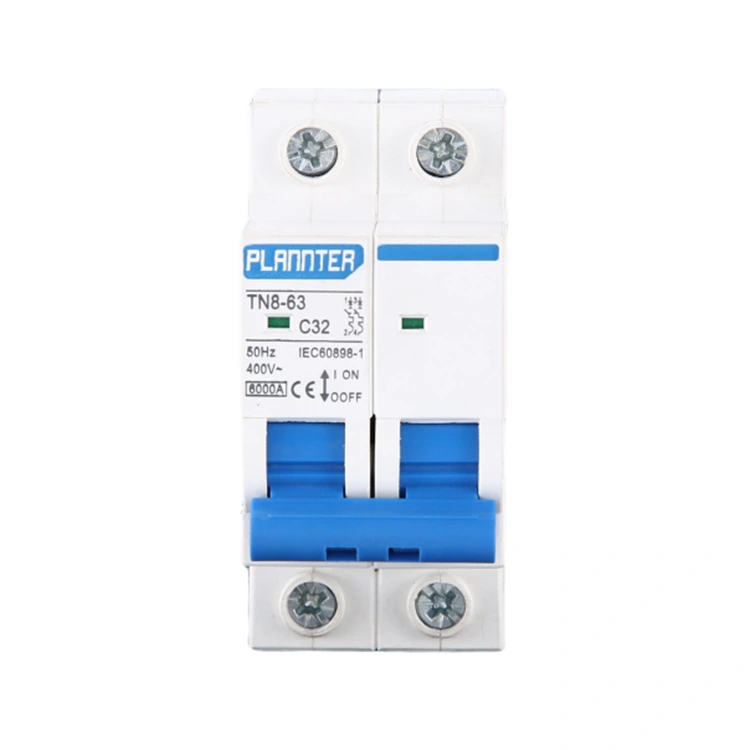 2-Pole Plastic Miniature Circuit Breaker (MCB)